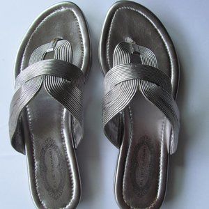 Elie Tahari Pewter Sandals